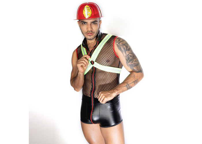 Чоловічий еротичний костюм пожежного JSY 9152 One Size Чоловічий еротичний костюм пожежного JSY 9152 One Size