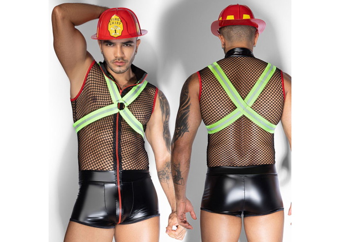 Чоловічий еротичний костюм пожежного JSY 9152 One Size Чоловічий еротичний костюм пожежного JSY 9152 One Size