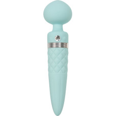 Вібромасажер 2в1 PILLOW TALK - Sultry Teal, класичний масажер і вібратор з ротацією, підігрів Вібромасажер 2в1 PILLOW TALK - Sultry Teal, класичний масажер і вібратор з ротацією, підігрів