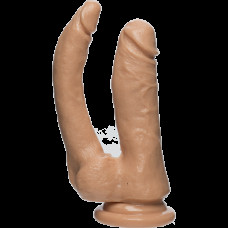 Подвійний фалоімітатор Doc Johnson The D - Double Dippin D FIRMSKYN для анально-вагінального сексу Подвійний фалоімітатор Doc Johnson The D - Double Dippin D FIRMSKYN для анально-вагінального сексу