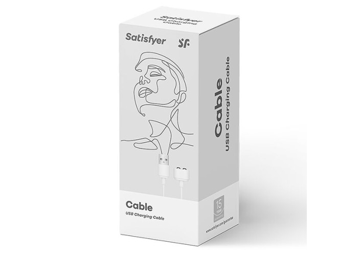 Зарядка (запасний кабель) для іграшок Satisfyer USB charging cable White Зарядка (запасний кабель) для іграшок Satisfyer USB charging cable White