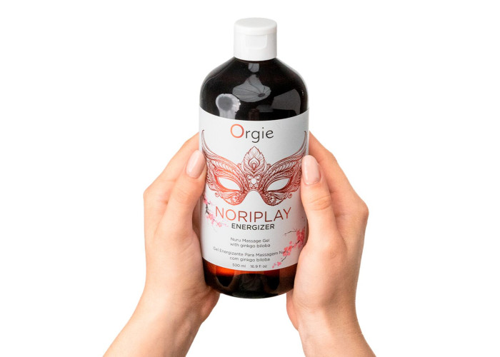 Гель для NURU-масажу Orgie – Noriplay Energizer (500 мл), екстракт гінкго білоба, захисне простирадло Гель для NURU-масажу Orgie – Noriplay Energizer (500 мл), екстракт гінкго білоба, захисне простирадло