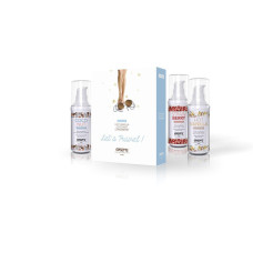 Набір розігрівальних  масажних олій EXSENS Lets Travel (3х30 мл): кокос, полуниця і ваніль Набір розігрівальних  масажних олій EXSENS Lets Travel (3х30 мл): кокос, полуниця і ваніль