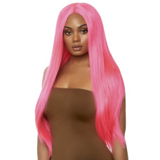 Перука Leg Avenue 33″ Long straight center part wig neon pink Перука Leg Avenue 33″ Long straight center part wig neon pink