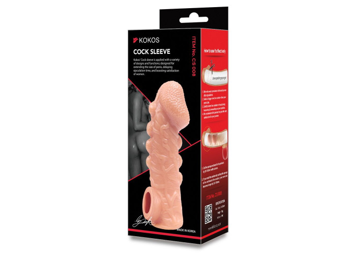 Насадка на член Kokos Cock Sleeve CS 008 M Насадка на член Kokos Cock Sleeve CS 008 M