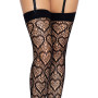 Ажурні панчохи із сердечками Leg Avenue Heart Black, one size
