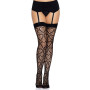 Ажурні панчохи із сердечками Leg Avenue Heart Black, one size