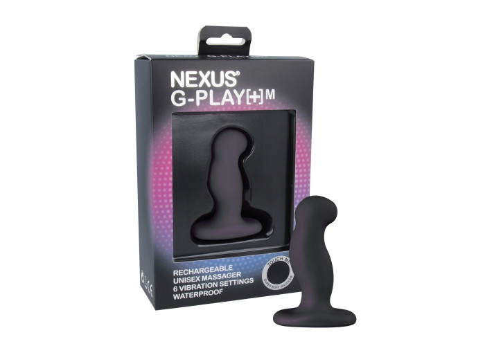 Вібромасажер простати Nexus G-Play Plus M Black, макс. діаметр 3 см, перезаряджуваний Вібромасажер простати Nexus G-Play Plus M Black, макс. діаметр 3 см, перезаряджуваний