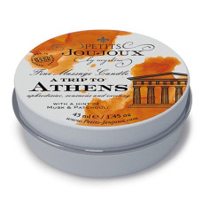 Масажна свічка Petits Joujoux - Athens - Musk and Patchouli (43 мл) з афродизіаками Масажна свічка Petits Joujoux - Athens - Musk and Patchouli (43 мл) з афродизіаками