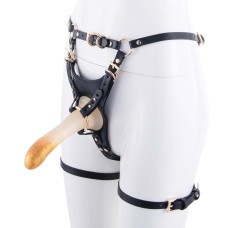 Страпон LOCKINK SEVANDA Queen Sheba Strapon Golden Dildo, регульовані кріплення, силіконовий дилдо Страпон LOCKINK SEVANDA Queen Sheba Strapon Golden Dildo, регульовані кріплення, силіконовий дилдо