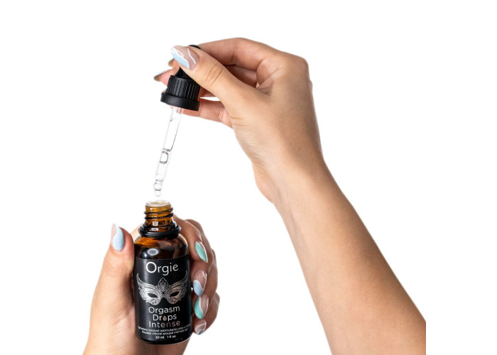 Збуджувальні краплі для клітора Orgie Orgasm Drops Intense, 30 мл, тепло-холод, смак яблука Збуджувальні краплі для клітора Orgie Orgasm Drops Intense, 30 мл, тепло-холод, смак яблука