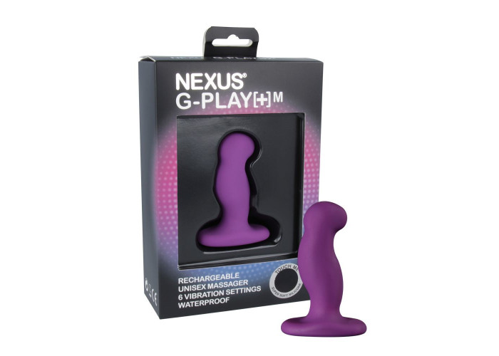 Вібромасажер простати Nexus G-Play Plus M Purple, макс. діаметр 3 см, перезаряджуваний Вібромасажер простати Nexus G-Play Plus M Purple, макс. діаметр 3 см, перезаряджуваний