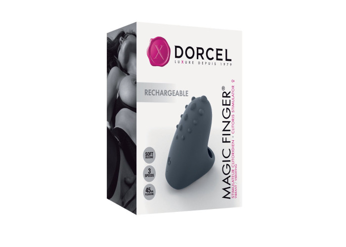 Вібратор на палець Dorcel MAGIC FINGER Black перезаряджуваний, 3 режими роботи Вібратор на палець Dorcel MAGIC FINGER Black перезаряджуваний, 3 режими роботи