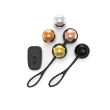 Набір вагінальних кульок Dorcel Training Balls, діам. 3,4 см, вага 20-117гр, є вібрація, пульт ДК Набір вагінальних кульок Dorcel Training Balls, діам. 3,4 см, вага 20-117гр, є вібрація, пульт ДК