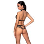 Білизна з відкритим доступом Passion MOONLIGHT SET XXL/XXXL black, топ, стрінги Білизна з відкритим доступом Passion MOONLIGHT SET XXL/XXXL black, топ, стрінги