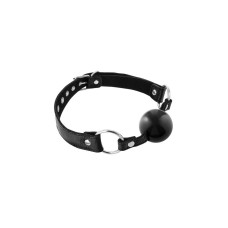 Кляп Fetish Tentation Premium Leather gag with silicone ball Black Кляп Fetish Tentation Premium Leather gag with silicone ball Black