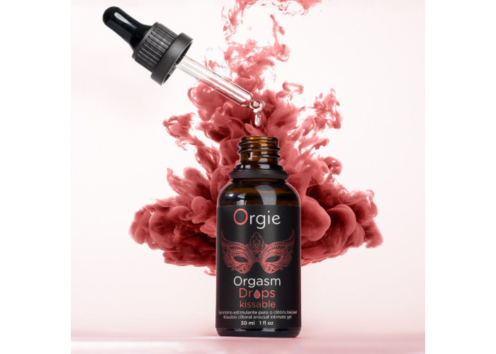 Збуджувальні краплі для клітора Orgie Orgasm Drops Kissable, 30 мл, тепло-холод, смак яблука Збуджувальні краплі для клітора Orgie Orgasm Drops Kissable, 30 мл, тепло-холод, смак яблука