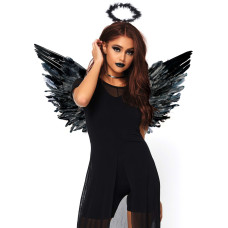 (SALE) Крила чорного ангела Leg Avenue Angel Accessory Kit Black, крила, німб (SALE) Крила чорного ангела Leg Avenue Angel Accessory Kit Black, крила, німб