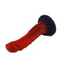 Силіконовий дилдо Hismith 8.35' Curved Silicone Dildo Red Monster Series