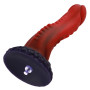 Силіконовий дилдо Hismith 8.35' Curved Silicone Dildo Red Monster Series
