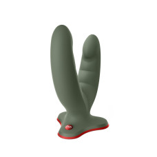 Подвійний фалоімітатор Fun Factory RYDE wild olive, гнучкі стовбури, присоска Подвійний фалоімітатор Fun Factory RYDE wild olive, гнучкі стовбури, присоска