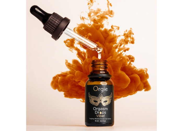 Збуджувальні краплі для клітора Orgie Orgasm Drops Vibe!, 15 мл, тепло-холод, ефект вібрації Збуджувальні краплі для клітора Orgie Orgasm Drops Vibe!, 15 мл, тепло-холод, ефект вібрації