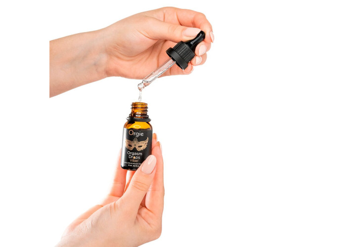 Збуджувальні краплі для клітора Orgie Orgasm Drops Vibe!, 15 мл, тепло-холод, ефект вібрації Збуджувальні краплі для клітора Orgie Orgasm Drops Vibe!, 15 мл, тепло-холод, ефект вібрації