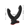 Подвійний фалоімітатор Fun Factory RYDE black, гнучкі стовбури, присоска Подвійний фалоімітатор Fun Factory RYDE black, гнучкі стовбури, присоска