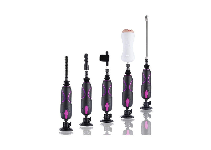 Набір адаптерів для секс-машин Hismith Luxury Kit - KlicLok System Set (пошкоджена упаковка!!!) Набір адаптерів для секс-машин Hismith Luxury Kit - KlicLok System Set (пошкоджена упаковка!!!)