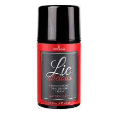 Гель для мінету Sensuva Lic-o-licious Watermelon (50 мл), оліїстий, без цукру Гель для мінету Sensuva Lic-o-licious Watermelon (50 мл), оліїстий, без цукру