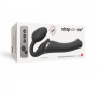 Безремінний страпон з вібрацією Strap-On-Me Vibrating Black M, діаметр 3,8см, пульт ДК, регульований Безремінний страпон з вібрацією Strap-On-Me Vibrating Black M, діаметр 3,8см, пульт ДК, регульований