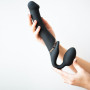 Безремінний страпон з вібрацією Strap-On-Me Vibrating Black M, діаметр 3,8см, пульт ДК, регульований Безремінний страпон з вібрацією Strap-On-Me Vibrating Black M, діаметр 3,8см, пульт ДК, регульований