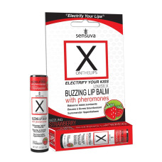 Стимулювальний бальзам для губ унісекс Sensuva – X on the Lips Strawberry з феромонами, полуниця Стимулювальний бальзам для губ унісекс Sensuva – X on the Lips Strawberry з феромонами, полуниця