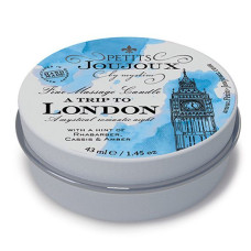 Масажна свічка Petits Joujoux - London - Rhubarb, Cassis and Ambra (43 мл) з афродизіаками Масажна свічка Petits Joujoux - London - Rhubarb, Cassis and Ambra (43 мл) з афродизіаками
