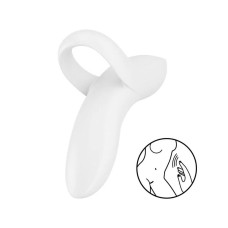 Вібратор на палець Satisfyer Bold Lover White, гнучкий Вібратор на палець Satisfyer Bold Lover White, гнучкий