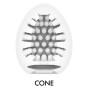 Мастурбатор-яйце Tenga Egg Cone, щільний TPE, пробник лубриканту 5 мл
