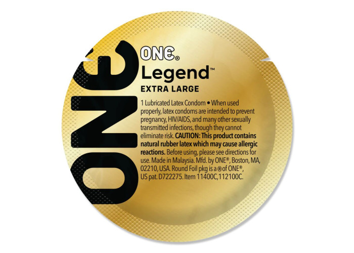 Набір презервативів ONE Legend XL, 100 шт, збільшений розмір, розширення на кінці Набір презервативів ONE Legend XL, 100 шт, збільшений розмір, розширення на кінці