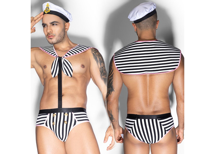 Чоловічий еротичний костюм морячка JSY 9153 One Size Чоловічий еротичний костюм морячка JSY 9153 One Size