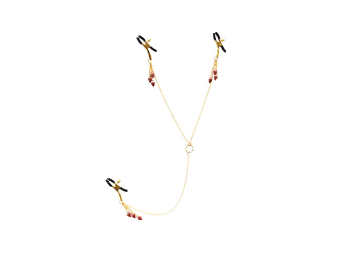 Затискачі для сосків та клітора Art of Sex - Strawberry Затискачі для сосків та клітора Art of Sex - Strawberry