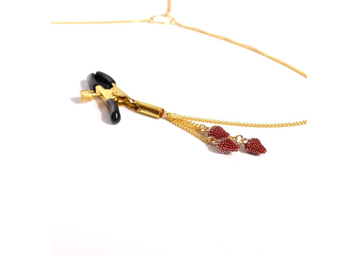 Затискачі для сосків та клітора Art of Sex - Strawberry Затискачі для сосків та клітора Art of Sex - Strawberry