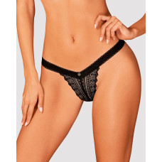 (SALE) Мереживні трусики із заниженою талією Obsessive Estiqua panties XS/S, black (SALE) Мереживні трусики із заниженою талією Obsessive Estiqua panties XS/S, black