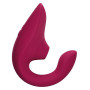 Вагінально-кліторальний стимулятор Womanizer Blend Vibrant Pink, вібрація + вакуум, 2 мотори