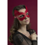 Маска кішечки Feral Feelings - Kitten Mask, натуральна шкіра, червона