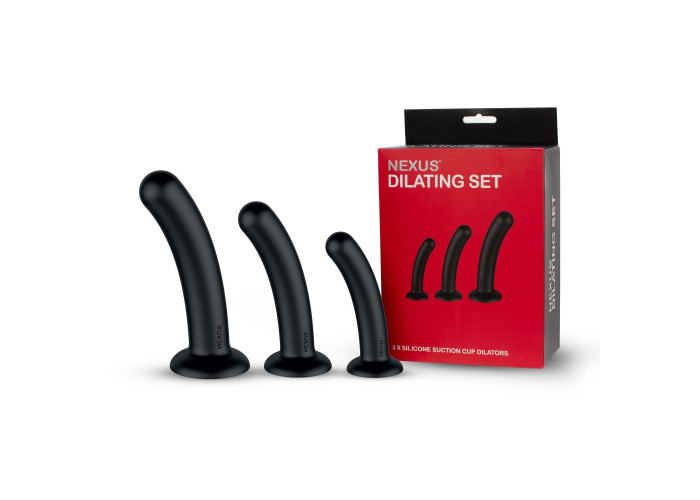 Набір дилдо Nexus Dilating Set  (17см, 15см, 12,5см) (м'ята упаковка!!!) Набір дилдо Nexus Dilating Set  (17см, 15см, 12,5см) (м'ята упаковка!!!)