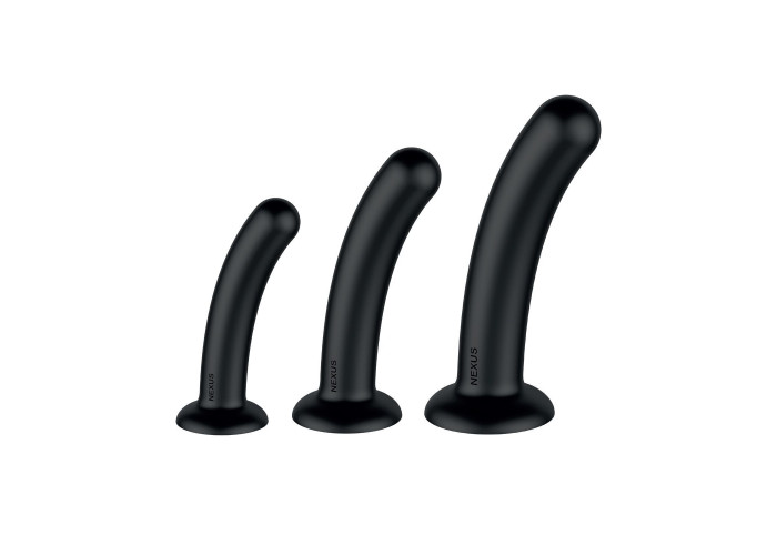 Набір дилдо Nexus Dilating Set  (17см, 15см, 12,5см) (м'ята упаковка!!!) Набір дилдо Nexus Dilating Set  (17см, 15см, 12,5см) (м'ята упаковка!!!)