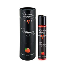 Масажна олія Plaisirs Secrets Strawberry (59 мл) з афродизіаками, їстівна, подарункове паковання Масажна олія Plaisirs Secrets Strawberry (59 мл) з афродизіаками, їстівна, подарункове паковання