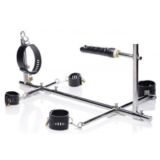 Конструкція для фіксації з фалоімітатором Imprisoned Metal Stockade with Dildo Конструкція для фіксації з фалоімітатором Imprisoned Metal Stockade with Dildo