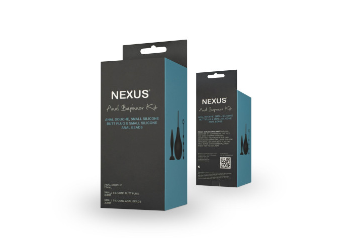 Набір новачка для анальної стимуляції Nexus ANAL BEGINNER KIT, спринцівка, анальне намисто і пробка Набір новачка для анальної стимуляції Nexus ANAL BEGINNER KIT, спринцівка, анальне намисто і пробка