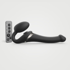 Безремінний вібрострапон з вакуумною стимуляцією Strap-On-Me MULTI ORGASM Black S, регульований Безремінний вібрострапон з вакуумною стимуляцією Strap-On-Me MULTI ORGASM Black S, регульований