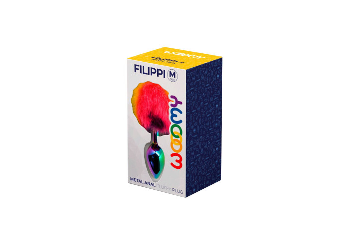 Анальна пробка Wooomy Filippi M, із пухнастим хвостиком, діаметр 3,4 см, довжина 8 см Анальна пробка Wooomy Filippi M, із пухнастим хвостиком, діаметр 3,4 см, довжина 8 см